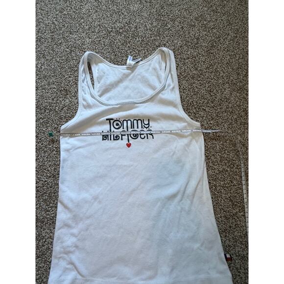 Tommy Hilfiger Solid Tank Top Y2K White Sz Large - Picture 7 of 8